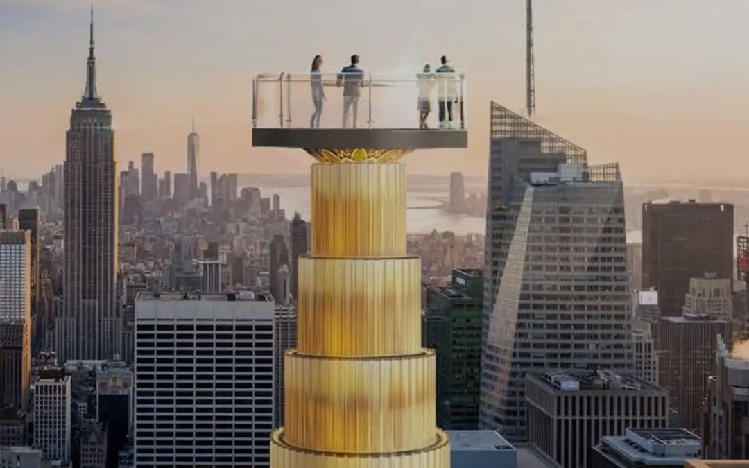 Una plataforma de vidrio en lo alto del complejo Rockefeller Center