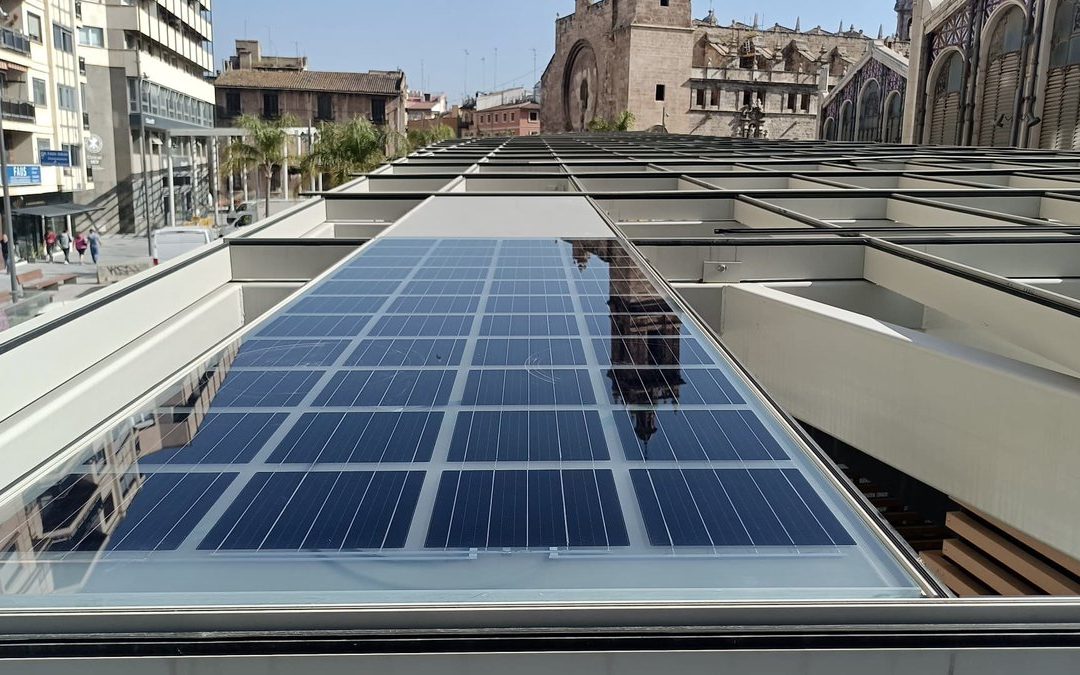 Módulos solares fotovoltaicos para espacios urbanos sostenibles