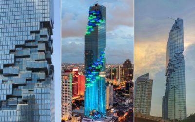Un rascacielos pixelado para el distrito financiero de Bangkok