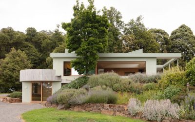 Una casa de verano de vidrio