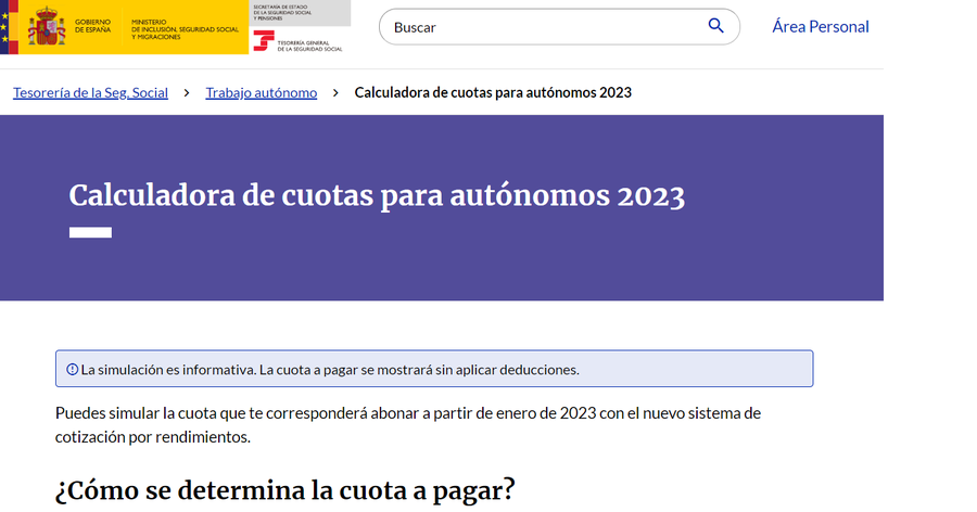 Una calculadora para autónomos adaptada al nuevo sistema de cotización