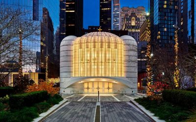 El nuevo templo de la iglesia ortodoxa griega de San Nicolás en Nueva York