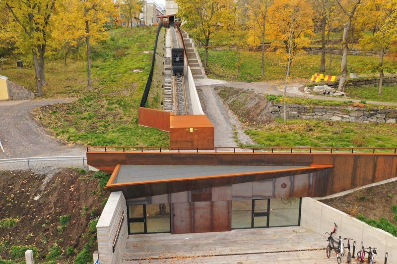 Un funicular con vistas