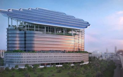 Al Shera’a, un edificio sostenible con más de 40.000 m² de vidrio en fachada