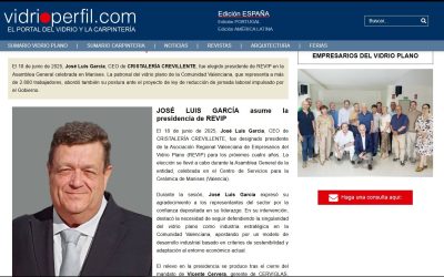 Vidrioperfil: JOSÉ LUIS GARCÍA nuevo presidente de REVIP