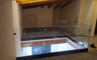 Vidrios templados en vivienda unifamiliar