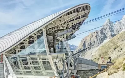 AGC Glass instala Planibel Clearvision en el nuevo teleférico del Mont Blanc
